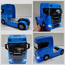 Hepsilazım Oyuncak Tır V8 R730 Taşıyıcı Scania Çekici Kupa S-770 Model Diecast 12 cm Maket Koleksiyon