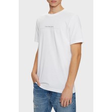 Calvin Klein Pamuklu Regular Fit Bisiklet Yaka T Shirt J30J327075YAF Erkek T Shirt J30J327075 Yaf
