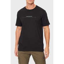 Calvin Klein Pamuklu Regular Fit Bisiklet Yaka Logolu T Shirt J30J327075BEH Erkek T Shirt J30J327075 Beh