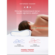 Moda Home Bedding Visco Yastık Destekli Ortopedik Yastık Visco Boyun Yastığı