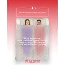 Moda Home Bedding Welsoft Kapuçino Yorgan Seti Çift Kişilik (2Adet Silikon Yastık ve Kılıfları Hediye)