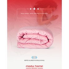 Moda Home Bedding Welsoft Pembe Yorgan Seti Çift Kişilik (2Adet Silikon Yastık ve Kılıfları Hediye)