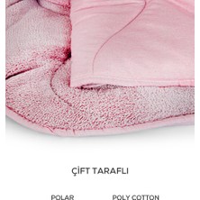 Moda Home Bedding Welsoft Pembe Yorgan Seti Tek Kişilik (1adet  Silikon Yastık ve Kılıfı hedıye)