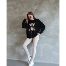JJ Giyim Yeni Sezon Ayıcık Baskılı Sweatshirt
