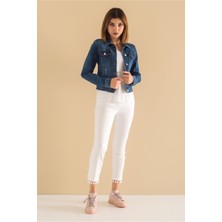 Power Strech Bleach Washing Denim Mont