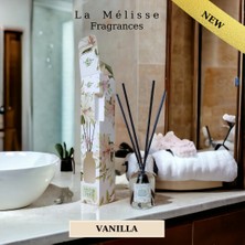 La Melisse Fragrances 3'lü Set Vanilya Çiçeği, Amber, Sandal Ağacı Bambu Çubuklu Doğal Oda Kokusu Reed Diffuser 50 ml