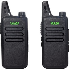Wln PMR446, Açık Alanda 15 Km, Gelişmiş Şarj Edilebilir, Lisanssız Telsiz, Geniş Menzilli, Masa Şarj Cihazı, 2'li Paket