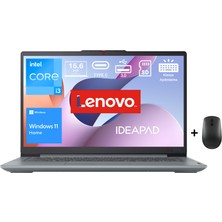 Lenovo Ideapad Slim 3 Intel Core I3 N305 8gb 512GB SSD 15.6" Fhd WIN11 Dizüstü Bilgisayar 82XB00B4TX - Lenovo Mouse WZ04