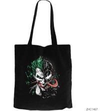 Z zepplin Joker Venom Siyah Kanvas Bez Çanta