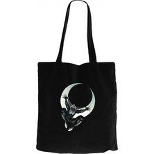 Z zepplin Moon Knight Marc Spector Siyah Kanvas Bez Çanta