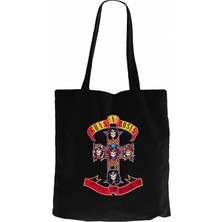 Z zepplin Guns N Roses Appetite For Destruction Siyah Kanvas Bez Çanta