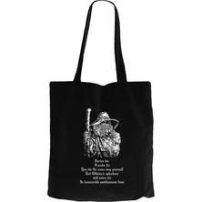 Z zepplin Burzum Old Siyah Kanvas Bez Çanta