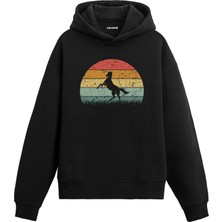 Colermi Wild Spirit At Baskılı Retro Ünisex Kapşonlu Hoodie