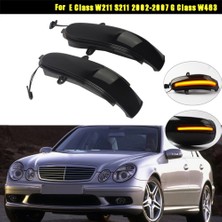 Gorgeous Araba LED Dinamik Dönüş Sinyali Işık Mercedes Benz E Sınıfı Için Yan Dikiz Aynası Işık W211 S211 2002-2007 G Sınıfı W463 (Yurt Dışından)