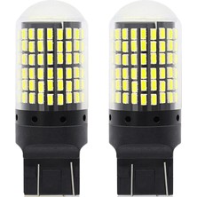 Gorgeous 2x 7440 Canbus Süper Parlak Hatasız LED Ampul T20 W21W 144 Smd Beyaz Için Ters Kuyruk Dönüş Sinyali Işığı (Yurt Dışından)