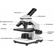 Bnm Okul Laboratuarlarına Uygun Eğitim Mikroskobu 640X büyütme Bİ