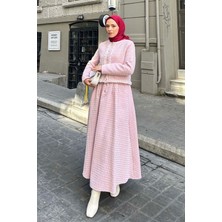 Kadın Astarlı Tüvit Ceket Etek Tesettür Takım