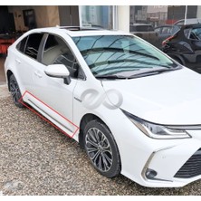 Ebal Oto Toyota Corolla Krom Yan Kapı Çıtası 4 Parça 2019 ve Sonrası Paslanmaz Çelik