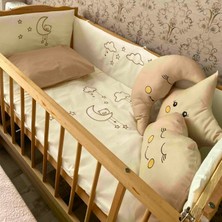 Kista Baby Park Yatak Bebek Uyku Seti Nevresim Takımı 70x110 Cloudy Krem