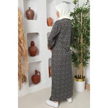 Defka Yandan Bağlamalı Pamuklu Kadın Namaz Elbisesi