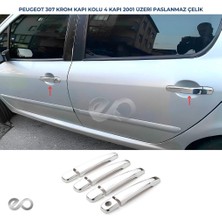 Ebal Oto Peugeot 307 Krom Kapı Kolu 4 Kapı 2001  üzeri  P.çelik