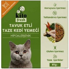 Kito Fresh Kuzu Etli Hipoalerjenik Taze Kedi Yemeği 85 gr