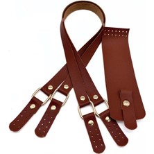 Angel Çanta Aksesuar Suni Deri  Kapaklı  Çanta Seti Taba Light Gold  Metalli