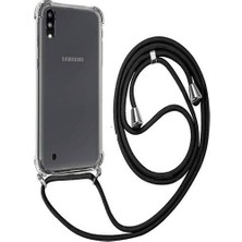 Piyasa Sepeti Samsung Galaxy A10 Askılı İpli Şeffaf Tank Kılıf