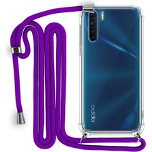 Piyasa Sepeti Oppo Reno 3 Boyun Askılı Şeffaf Tank Kılıf