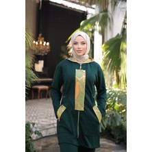 MİMİ LUXURY WEAR Tesettür Eşofman Takımı Fermuarlı Ikili Takım Kapüşonlu 475