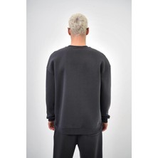 Tonrise Erkek Basic Bisiklet Yaka Oversize Sweatshirt