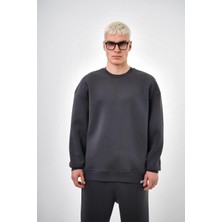 Tonrise Erkek Basic Bisiklet Yaka Oversize Sweatshirt