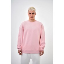 Tonrise Erkek Basic Bisiklet Yaka Oversize Sweatshirt