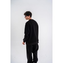 Tonrise Erkek M Wire Boynu Nakışlı Oversize Sweatshirt