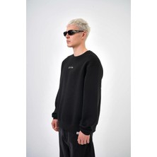 Tonrise Erkek Da Vinci Nakışlı Baskılı Oversize Sweatshirt