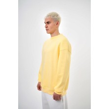 Tonrise Erkek Basic Bisiklet Yaka Oversize Sweatshirt