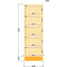 Cabinse %100 Mdf 5 Çekmeceli Şifonyer - Kolay Kurulum Animasyonu ile