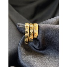 Takı Box Üçlü Set Taşlı ve Motifli Tasarım Küpe