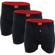 Huma One Erkek Havlu Bel Düz Boxer 2174 3 Adet