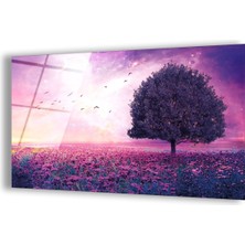 Zevahir Mobilya Dekorasyon Kırılmaz Cam Ağaç Manzara Tablo