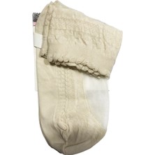 Italiana Kadın Kilim Desen Soket Beyaz