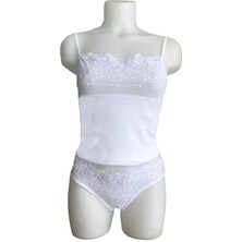 Berrak Brodeli Ip Askılı Bikini Takım 2112