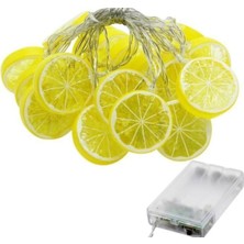 Limon Dilimi LED Işık 3 Metre 20 LED Işıklı Iki Modlu