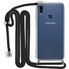 Piyasa Sepeti Samsung Galaxy A10S Boyun Askılı Şeffaf Tank Kılıf