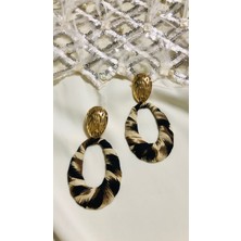 Deniz Accessories Leopar Damla Küpe