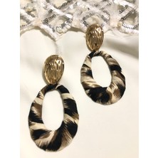 Deniz Accessories Leopar Damla Küpe