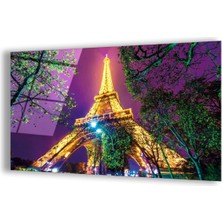 Zevahir Mobilya Dekorasyon Kırılmaz Cam Eiffel Kulesi Tablo