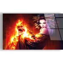 Zevahir Mobilya Dekorasyon Kırılmaz Cam Medusa Tablo