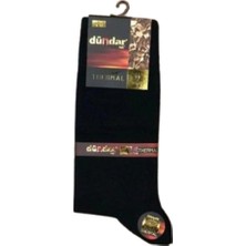 12 Adet Dündar Erkek Kışlık Termal Çorap Plus Dikişsiz