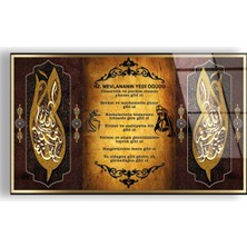 Zevahir Mobilya Dekorasyon Kırılmaz Cam Hz Mevlananın Yedi Öğüdü Tablo